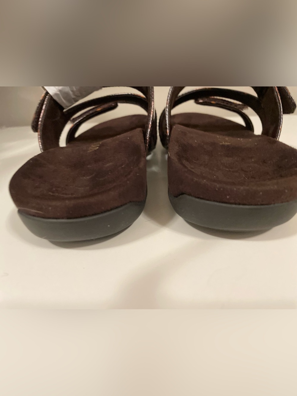 NWOT Vionic Orthotic adjustable tortoise slide sandals - Picture 5 of 7